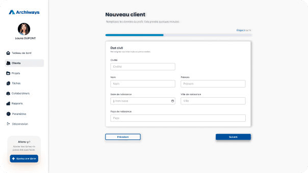 Archiways mockup
